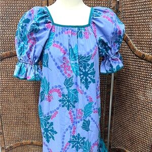 Vintage Hawaii dress small long Hawaiian dress